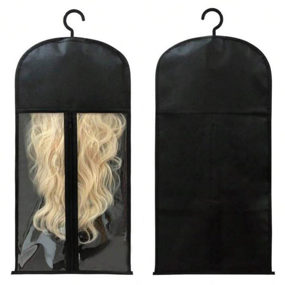 SHEIN Hair Extension Storage Bag Lot of 3 Wig Extension Organizer Hanging Covers